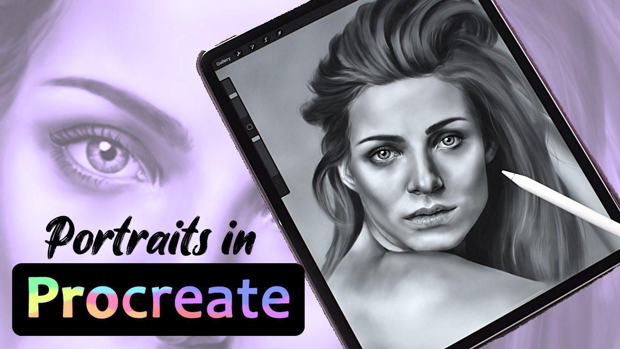Skillshare – Procreate中的写实肖像：如何创建灰度肖像 - 1Li-1Li