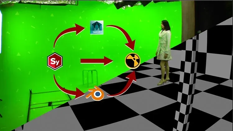 Udemy – 摄像机反求与CGI合成工作流程（SynthEyes+Blender+Maya+Nuke） - 1Li-1Li