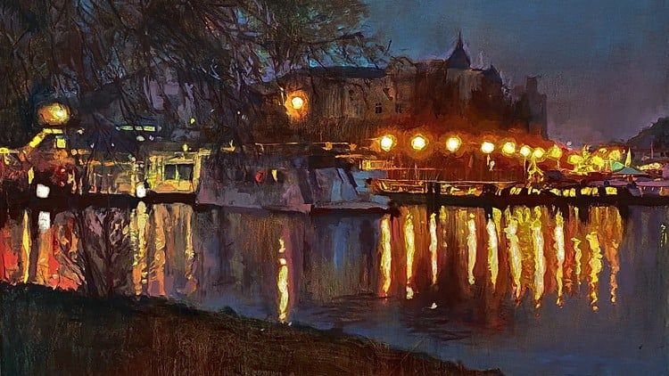 Udemy – 油画艺术（夜景） - 1Li-1Li