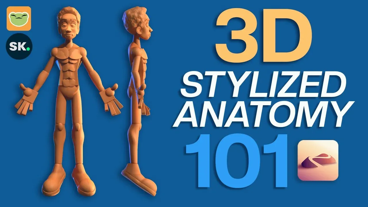 Skillshare – 3D风格化解剖学（Nomad Sculpt） - 1Li-1Li
