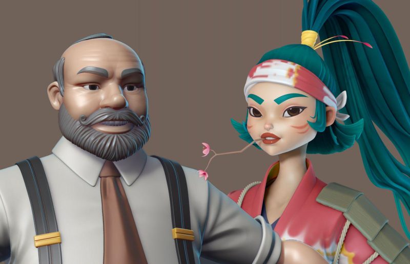 Vertex School - 3D中的程式化角色-1Li