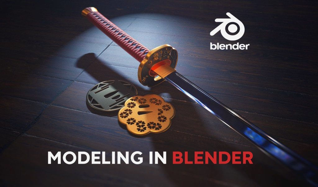 ArtStation – Blender武士刀建模 - 1Li-1Li