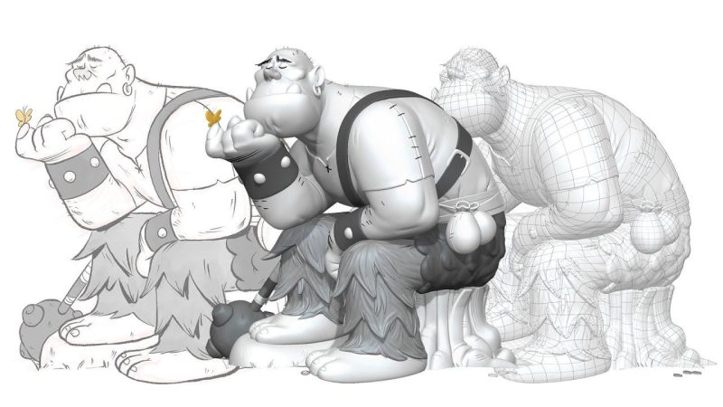 Gnomon - 在ZBrush中匹配风格化概念-1Li