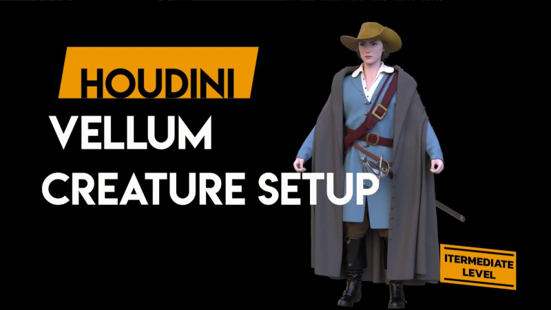 CGCircuit - Houdini Vellum Creature技术1Li-Digital Art Education1Li