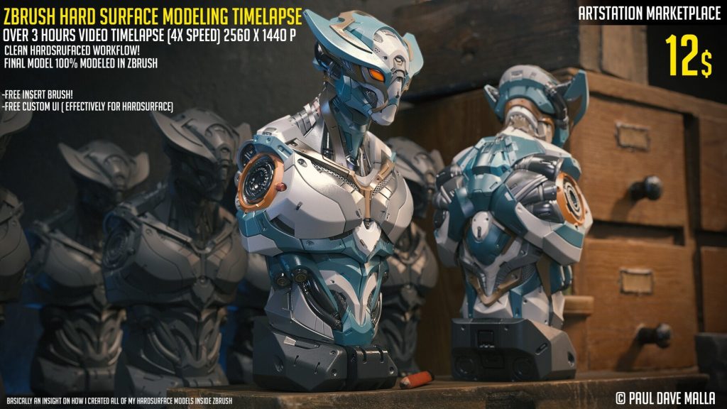 图片[1]1Li-Digital Art EducationArtstation – ZBrush Hard Surface Modeling Timelapse1Li-Digital Art Education1Li