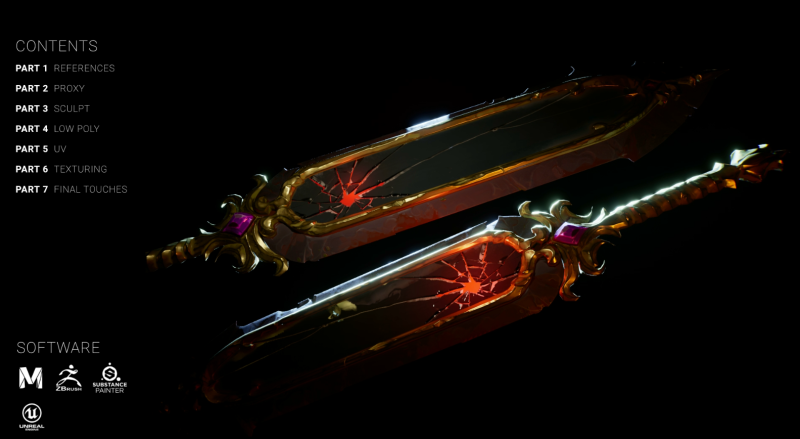 【无字幕】Levelup.Digital - 创建一个风格化的剑1Li-Digital Art Education1Li