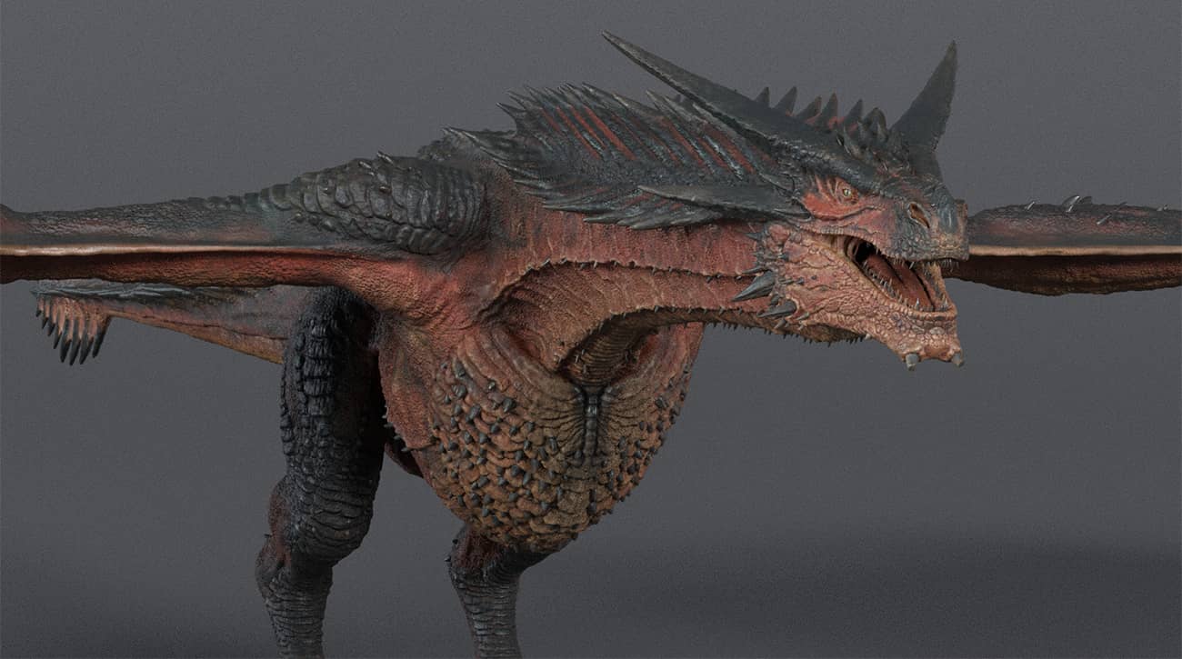 图片[3]1Li-Digital Art Education【模型】高精度飞龙模型（包含绑定）1Li-Digital Art Education1Li