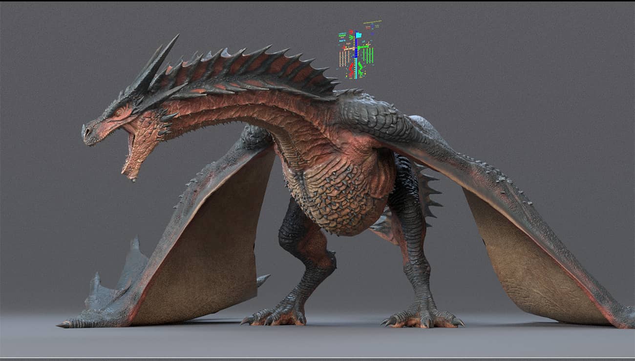 图片[2]1Li-Digital Art Education【模型】高精度飞龙模型（包含绑定）1Li-Digital Art Education1Li