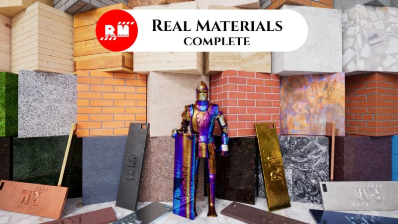 【UE资源】真实材质合集包-Real Materials Complete1Li-Digital Art Education1Li