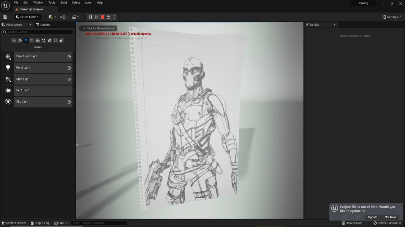 图片[2]1Li-Digital Art Education【UE资源】后期处理手绘效果-Post Process Hand Draw Outline1Li-Digital Art Education1Li