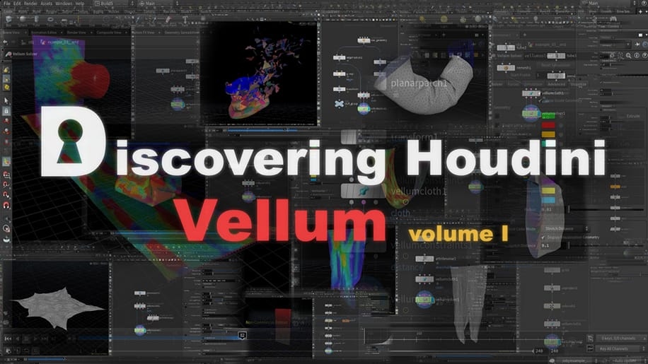 【资源】Houdini Vellum 1-基础教程（视频+工程文件）1Li-Digital Art Education1Li