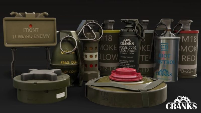 【UE资源】爆炸武器合集包-Tactical Explosive Pack1Li-Digital Art Education1Li