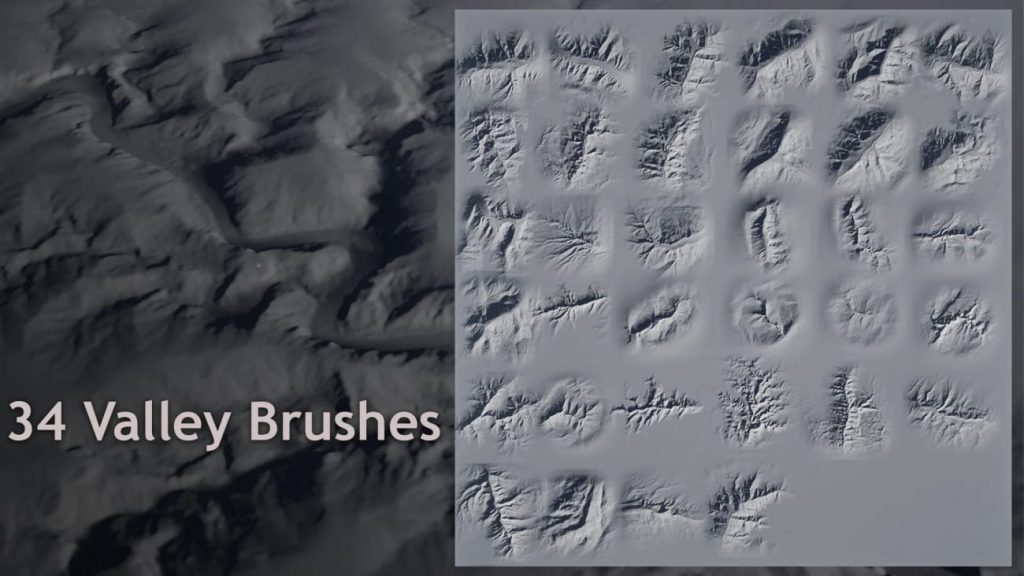 图片[5]1Li-Digital Art Education【UE资源】100+地形笔刷-Landscape Stamping Tool-100+ Custom Terrain Brushes1Li-Digital Art Education1Li