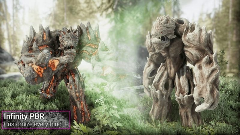 【UE资源】树人怪物角色资源(包含动画)-Treant Monster Creature – Fantasy RPG1Li-Digital Art Education1Li
