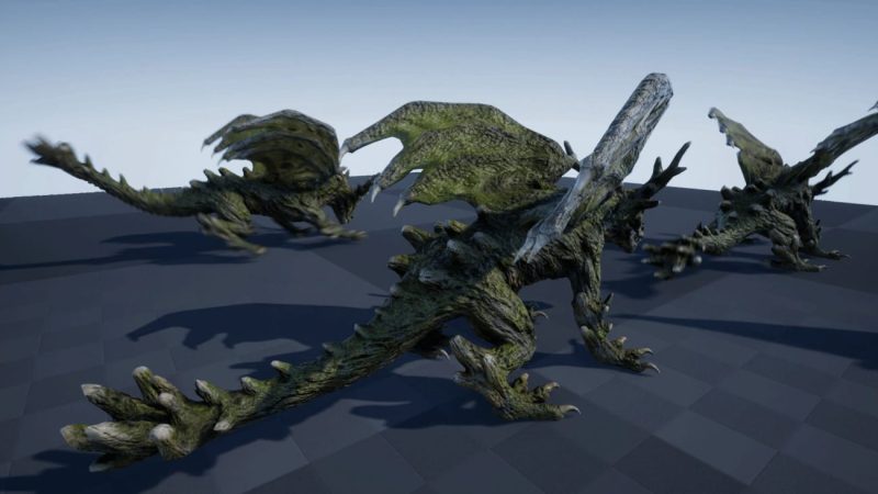 【UE资源】森林龙资源-FOREST DRAGON1Li-Digital Art Education1Li