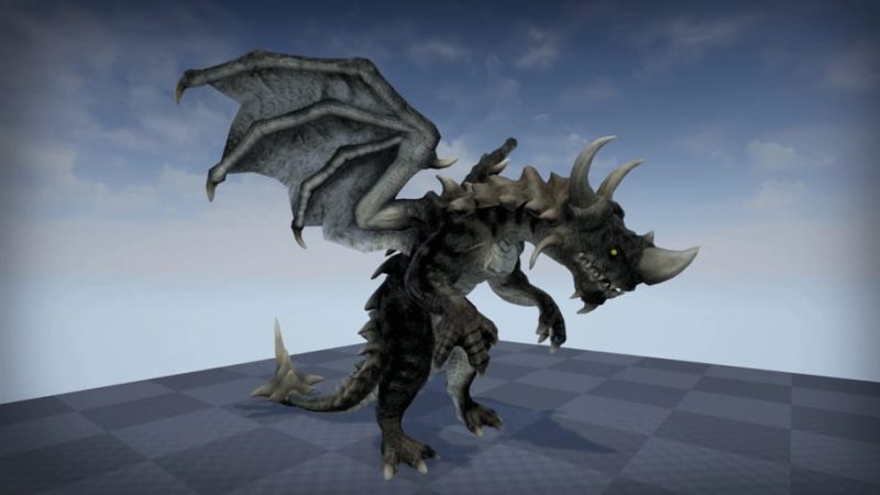 【UE资源】英雄奇幻游戏龙王BOSS-Heroic Fantasy Bosses: Dragon Rex Alpha1Li-Digital Art Education1Li