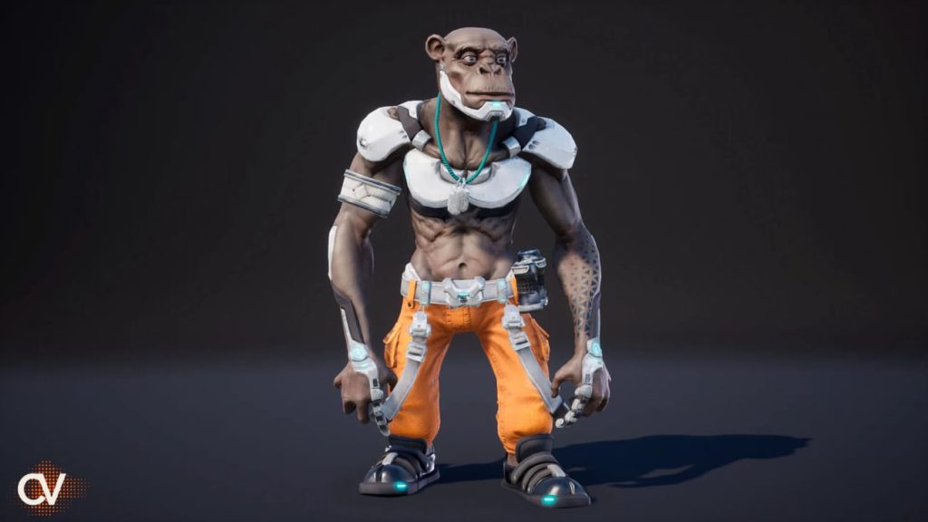 图片[2]1Li-Digital Art Education【UE资源】太空科幻猴子-Space Monkey Sci-Fi1Li-Digital Art Education1Li