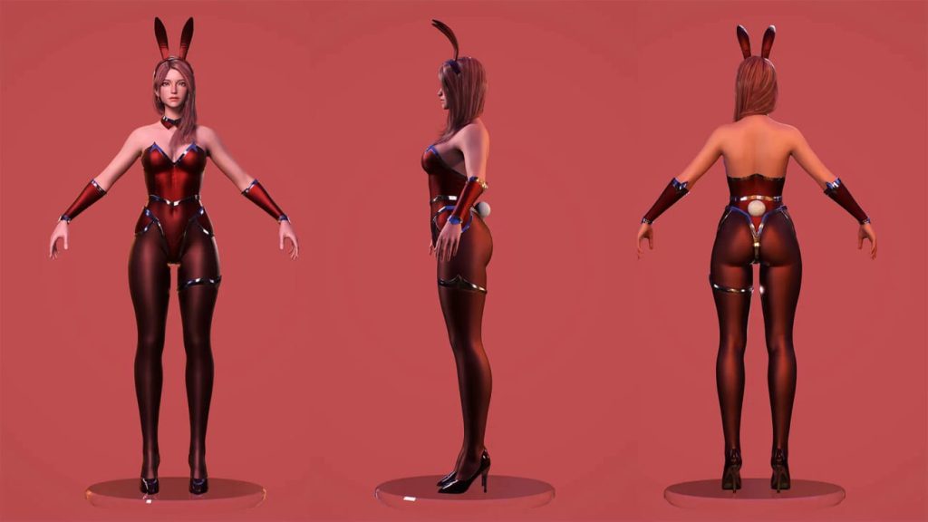 图片[3]1Li-Digital Art Education【UE资源】可爱兔女郎程序化角色-Bunny-Cute Fighting Anime Warrior Girl Realistic MMORPG FPS Stylized Character1Li-Digital Art Education1Li