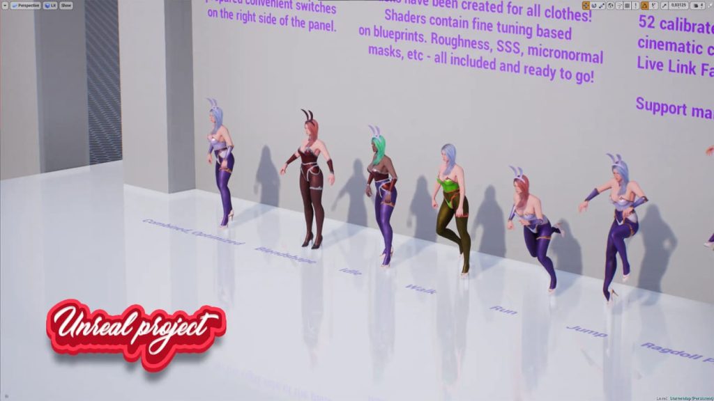 图片[2]1Li-Digital Art Education【UE资源】可爱兔女郎程序化角色-Bunny-Cute Fighting Anime Warrior Girl Realistic MMORPG FPS Stylized Character1Li-Digital Art Education1Li