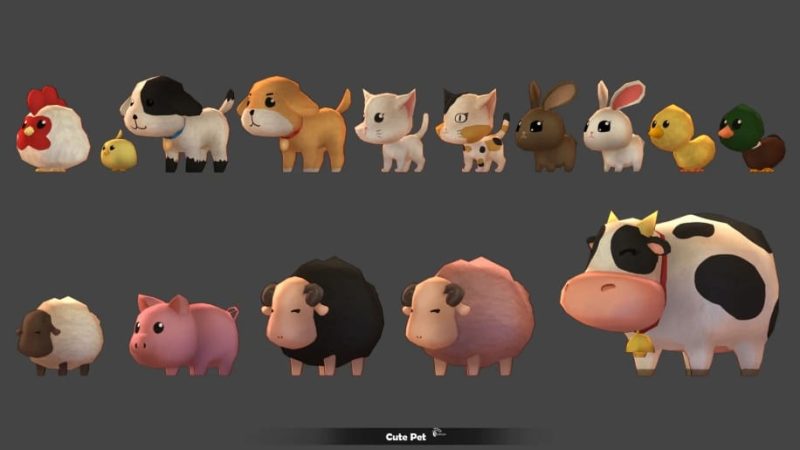 【UE资源】可爱的宠物-Cute Pet1Li-Digital Art Education1Li