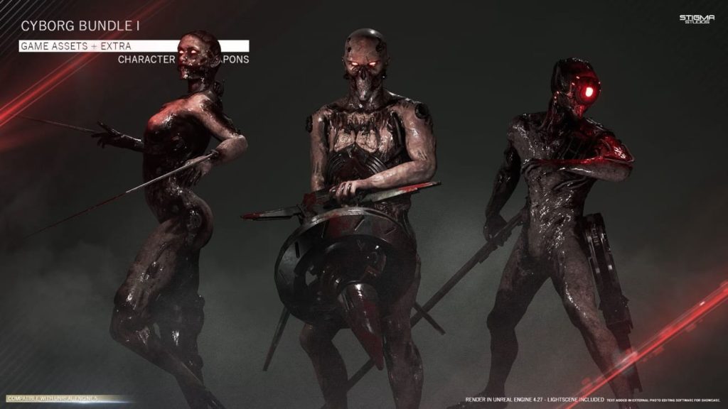 图片[1]1Li-Digital Art Education【UE资源】游戏科幻怪物资源合集包-Insane Pack 01-Game Assets+Extra1Li-Digital Art Education1Li