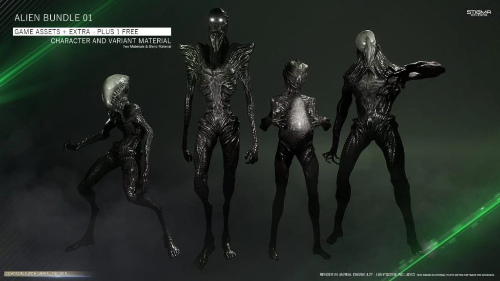 图片[2]1Li-Digital Art Education【UE资源】游戏科幻怪物资源合集包-Insane Pack 01-Game Assets+Extra1Li-Digital Art Education1Li