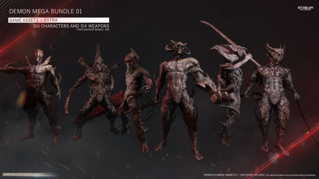 图片[4]1Li-Digital Art Education【UE资源】游戏科幻怪物资源合集包-Insane Pack 01-Game Assets+Extra1Li-Digital Art Education1Li