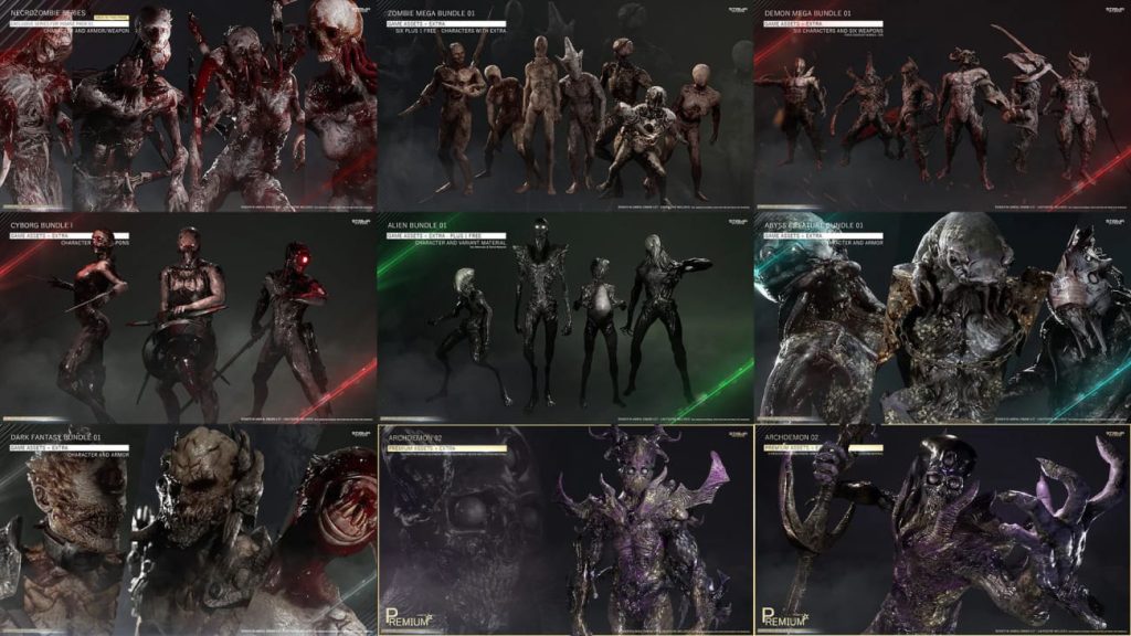 图片[8]1Li-Digital Art Education【UE资源】游戏科幻怪物资源合集包-Insane Pack 01-Game Assets+Extra1Li-Digital Art Education1Li