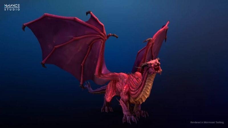 【UE资源】风格化巨龙-Stylized Fantasy Dragon1Li-Digital Art Education1Li