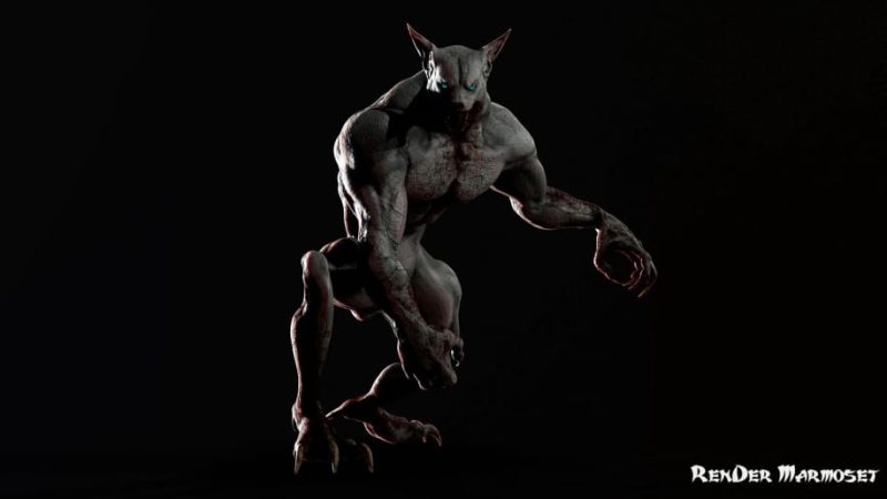 【UE资源】狼人角色资源包-Wolfman (Modular)1Li-Digital Art Education1Li