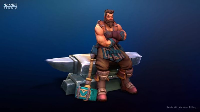 【UE资源】风格化铁匠人物角色-Modular Stylized Human Blacksmith1Li-Digital Art Education1Li