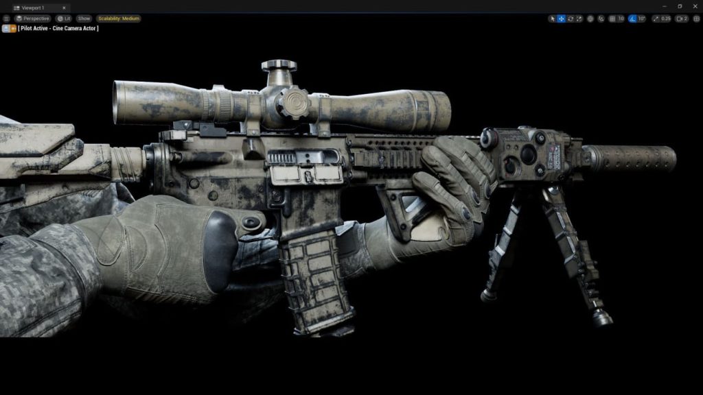 图片[5]1Li-Digital Art Education【UE资源】第一人称射击游戏手臂+步枪-ShooterStarter FPS Arm A1Li-Digital Art Education1Li