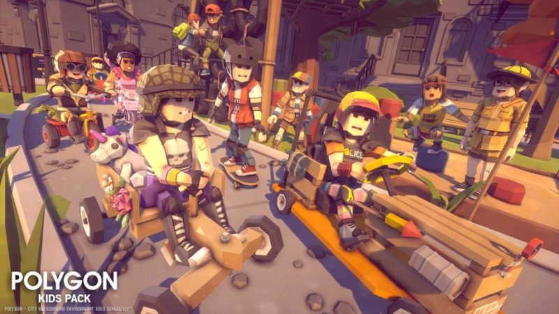 【UE资源】儿童风格化主题包-POLYGON - Kids Pack1Li-Digital Art Education1Li