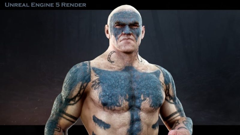 【UE资源】德鲁伊人物角色包-Druid WereWolf1Li-Digital Art Education1Li