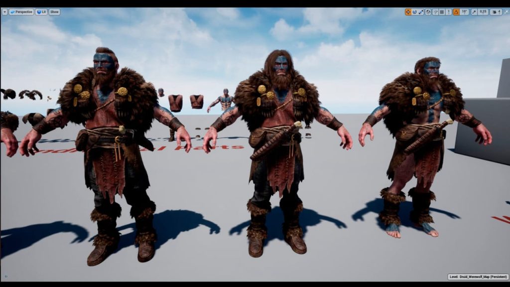 图片[8]1Li-Digital Art Education【UE资源】德鲁伊人物角色包-Druid WereWolf1Li-Digital Art Education1Li