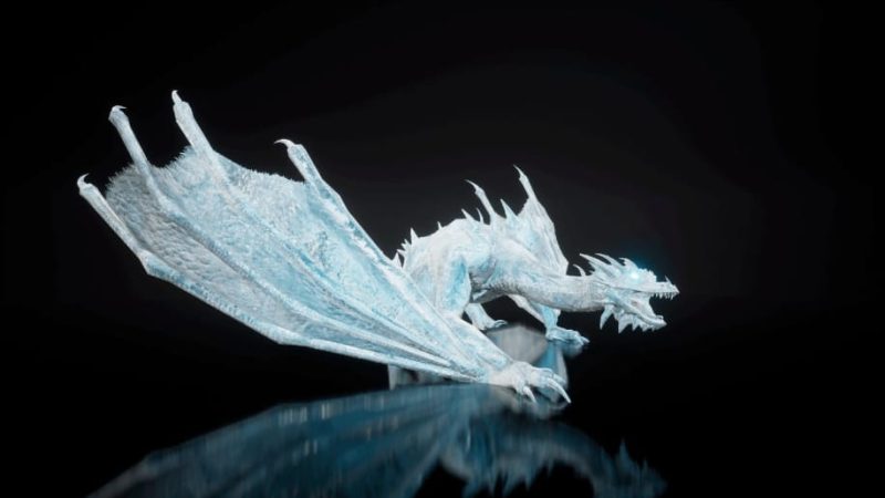 【UE资源】冰龙角色包-Winter Dragon (Wyvern)1Li-Digital Art Education1Li