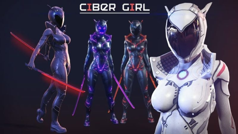 【UE资源】赛博朋克女孩-Ciber Girl1Li-Digital Art Education1Li