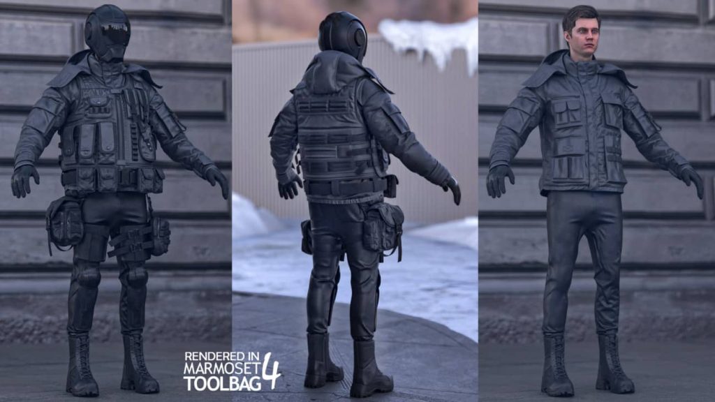 图片[4]1Li-Digital Art Education【UE资源】军事人物装备动画绑定包V1-Man-Military Outfit 5-Modular-Rigged-Animated1Li-Digital Art Education1Li