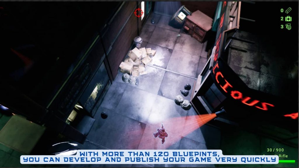 图片[5]1Li-Digital Art Education【UE资源】射击游戏蓝图模板-Defender: Top Down Shooter1Li-Digital Art Education1Li