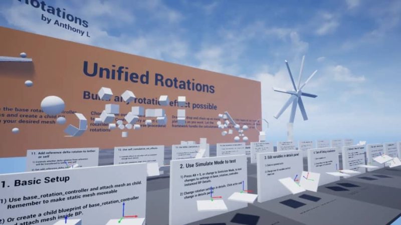 【UE资源】旋转动画神器-Unified Rotations1Li-Digital Art Education1Li