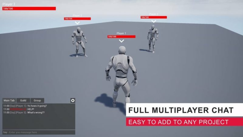 【UE资源】聊天群组蓝图模板-Chat Groups Guilds1Li-Digital Art Education1Li