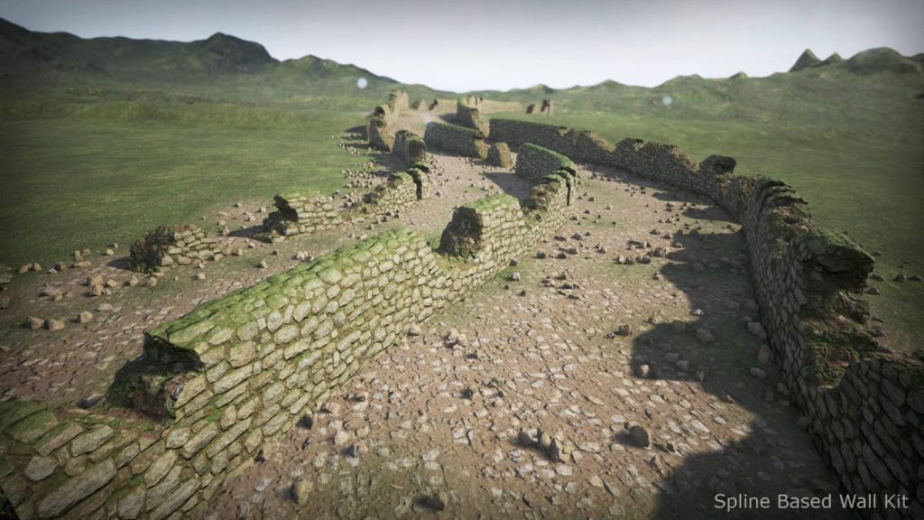 图片[2]1Li-Digital Art Education【UE资源】程序化样条曲线墙壁套件-Spline Based Wall Kit1Li-Digital Art Education1Li