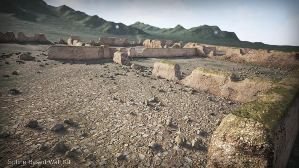 图片[3]1Li-Digital Art Education【UE资源】程序化样条曲线墙壁套件-Spline Based Wall Kit1Li-Digital Art Education1Li