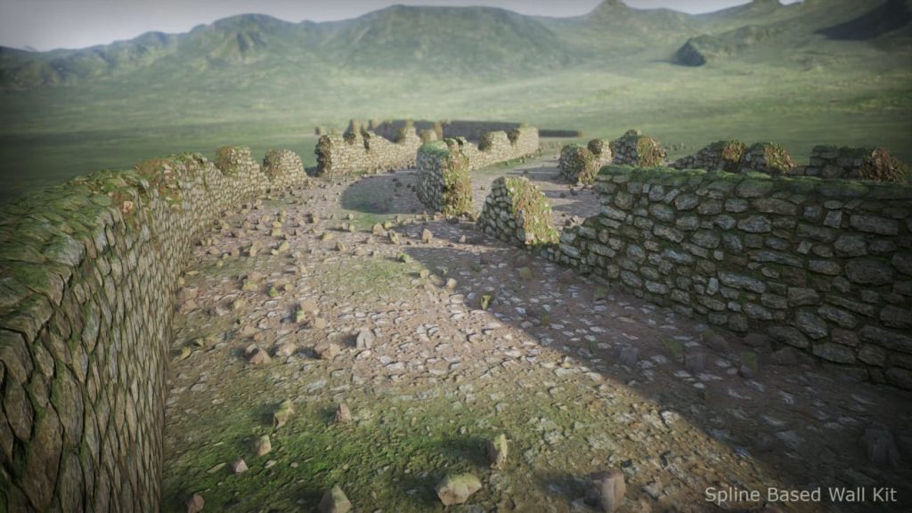 图片[1]1Li-Digital Art Education【UE资源】程序化样条曲线墙壁套件-Spline Based Wall Kit1Li-Digital Art Education1Li