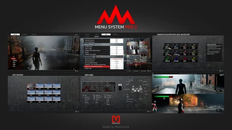 【UE资源】游戏菜单系统-Menu System Pro MVE1Li-Digital Art Education1Li