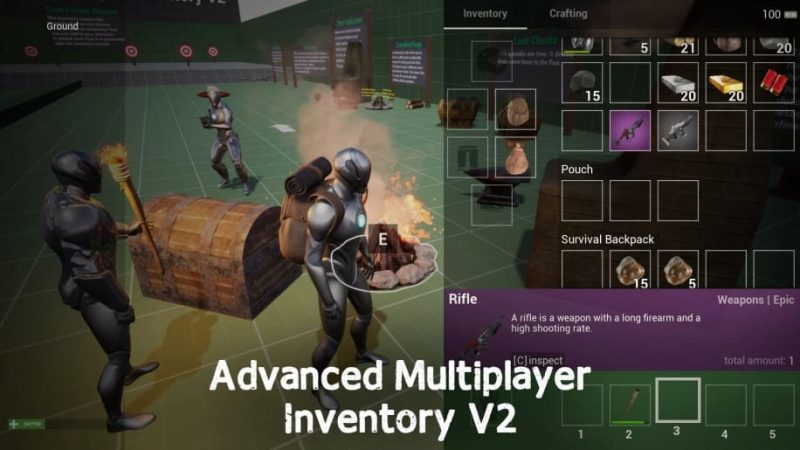 【UE资源】高级多人库存系统-Advanced Multiplayer Inventory V21Li-Digital Art Education1Li