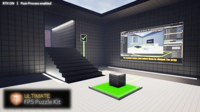 【UE资源】第一人称拼图游戏模板-Ultimate FPS Puzzle Kit1Li-Digital Art Education1Li