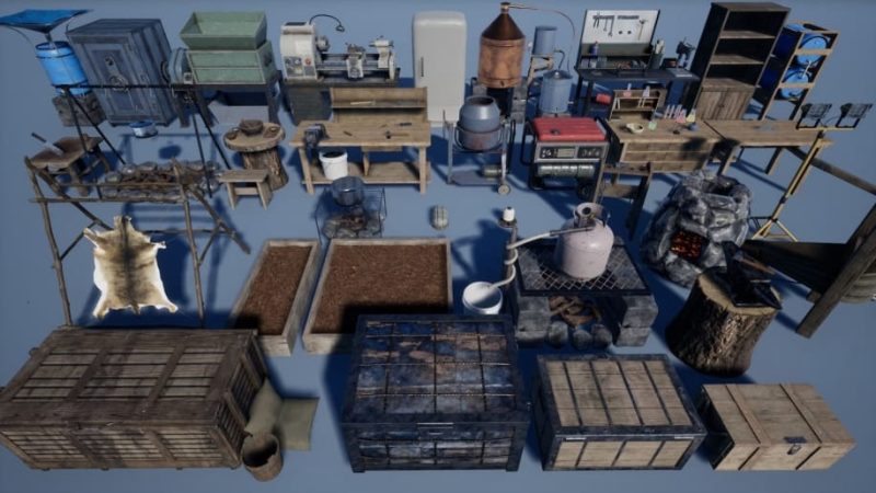 【UE资源】生存游戏系统模板-Survival Crafting Stations1Li-Digital Art Education1Li