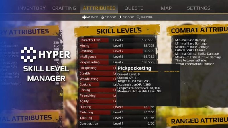 【UE资源】游戏角色属性系统-Hyper Skill Level Manager v21Li-Digital Art Education1Li