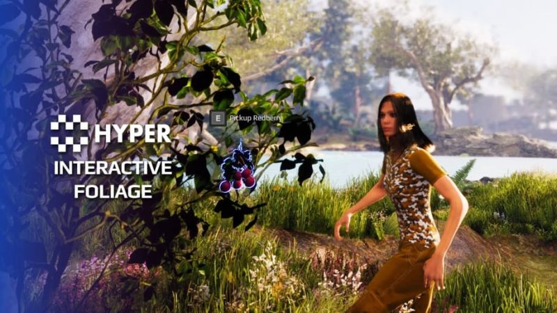 【UE资源】游戏植物交互系统-Hyper Interactive Foliage v21Li-Digital Art Education1Li